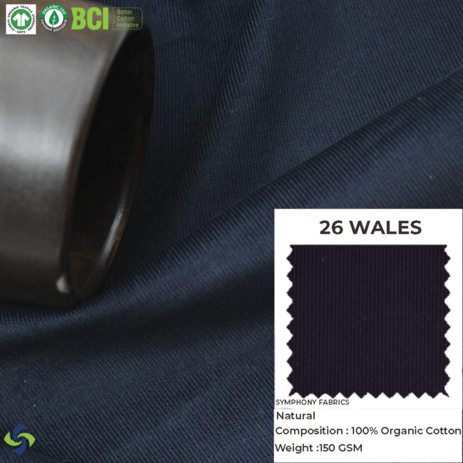 26 Wales1, Corduroy fabric