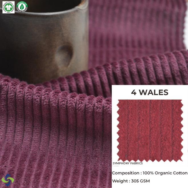 Organic Corduroy Fabric 4 Wales