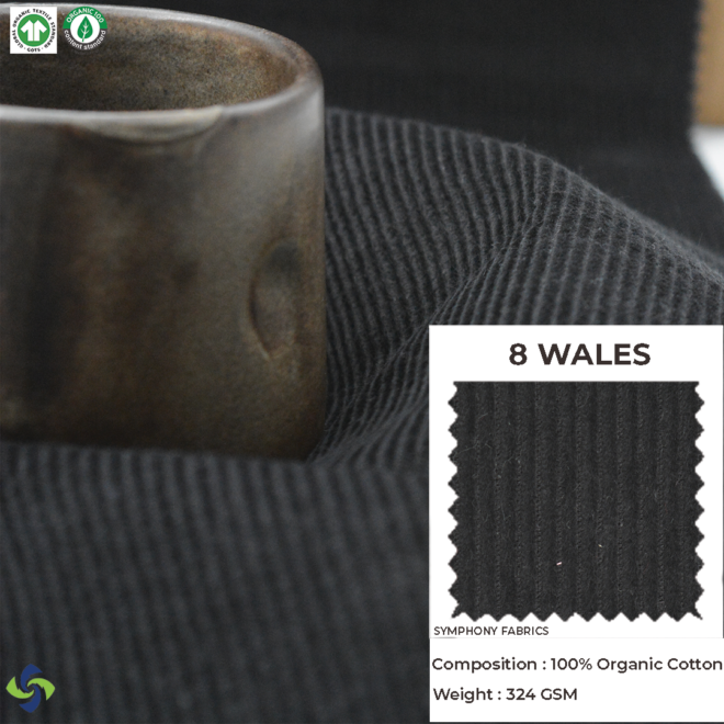 Organic Corduroy Fabric | 8 Wales