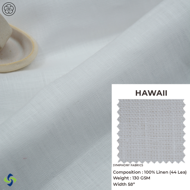 European Linen Fabric Hawaii