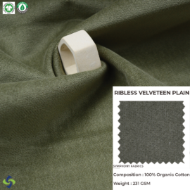 Ribless Velveteen Plain (Organic Cotton)