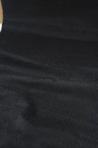 Black Corduroy Fabric 