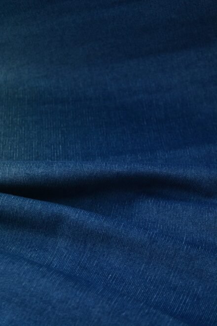 Organic Corduroy Fabric 22 Wales (Denim Blue) - Image 2