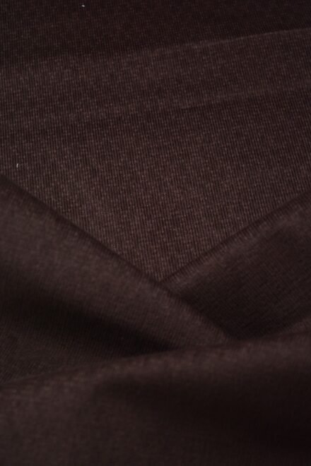 Organic Corduroy fabric 22 Wales (Dark Brown) - Image 2