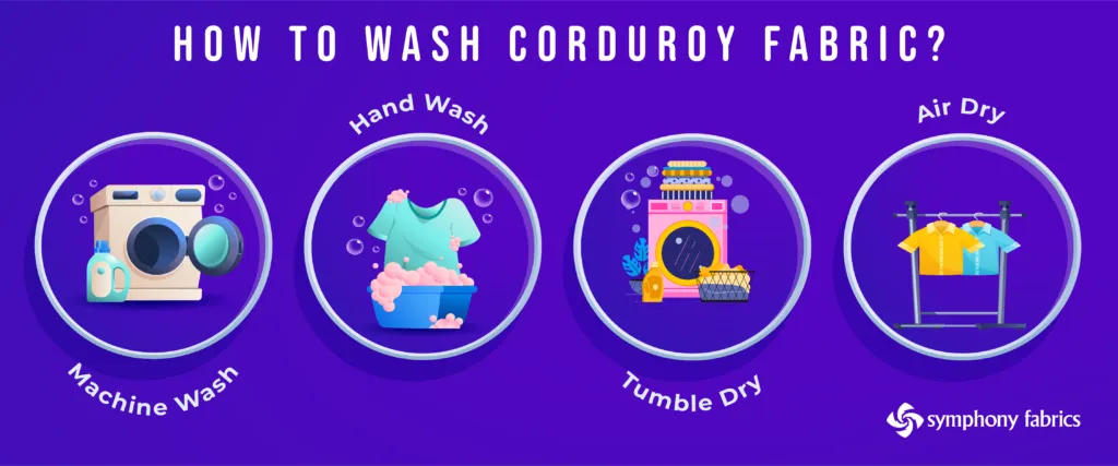 corduroy care guide infographic