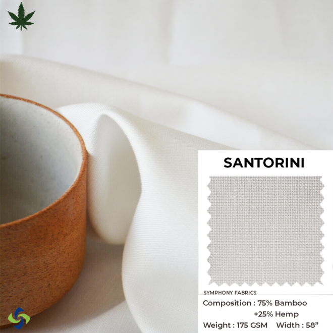 Hemp Fabric Santorini