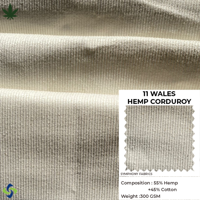 Hemp Corduroy Fabric