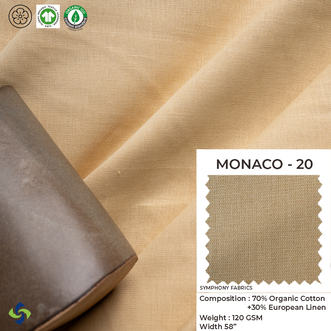Linen Cotton Blend Fabric Monaco 20