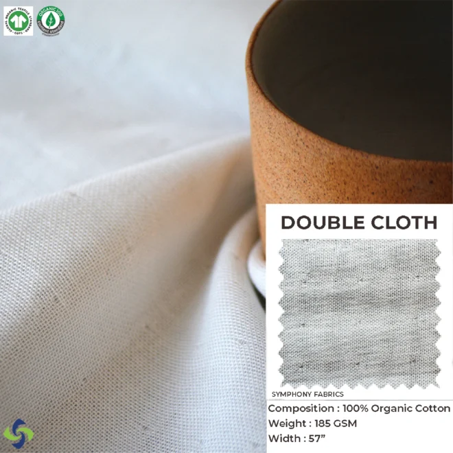 Organic Cotton Fabric 20s Double Cloth