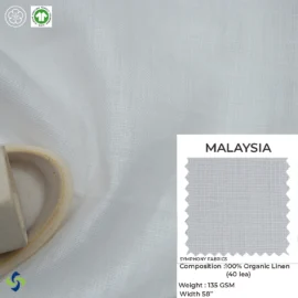 Malaysia – 40 Lea (100% Organic Linen Fabric)