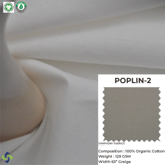 Organic Cotton Fabric Poplin