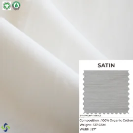Organic Cotton Fabric Satin