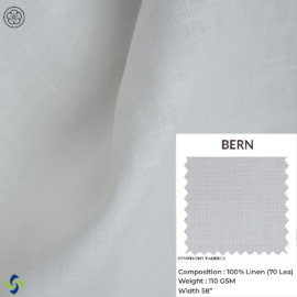 BERN – 70 Lea | 100% European Linen Fabric | 110 GSM