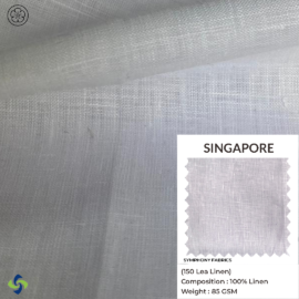 SINGAPORE – 150 Lea | 100% European Linen Fabric | 85 GSM